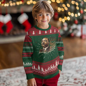Martin Luther King Jr Ugly Christmas Sweater Injustice Anywhere Is A Threat To Justice Everywhere TS09 Christmas Print Your Wear
