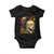 Martin Luther King Jr Malcolm X Baby Onesie The Time Is Always Right Prepare For Future Today TS09 Black Print Your Wear