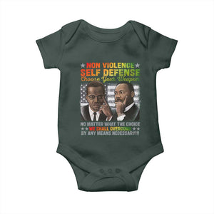 Martin Luther King Jr Malcolm X Baby Onesie Choose Your Weapon No Matter What The Choice TS09 Print Your Wear
