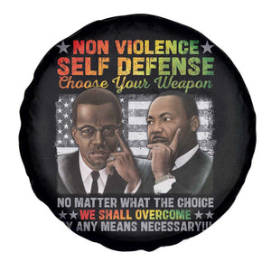 Martin Luther King Jr Malcolm X Spare Tire Cover Choose Your Weapon No Matter What The Choice TS09 Print Your Wear