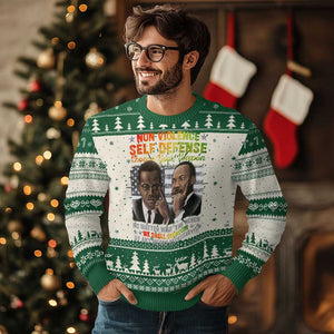 Martin Luther King Jr Malcolm X Ugly Christmas Sweater Choose Your Weapon No Matter What The Choice TS09 Green Print Your Wear
