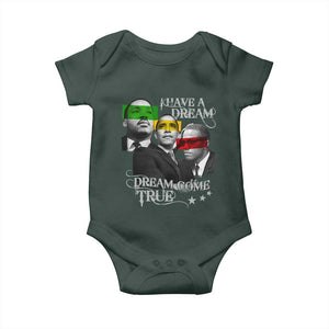 Obama MLK Malcolm X Baby Onesie Dreams Come True TS09 Print Your Wear