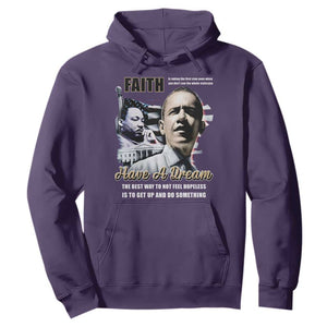 Obama MLK Martin Luther King Jr Hoodie TS09 Purple Print Your Wear