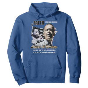 Obama MLK Martin Luther King Jr Hoodie TS09 Royal Blue Print Your Wear