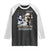Obama MLK Martin Luther King Jr Raglan Shirt TS09 Black White Print Your Wear