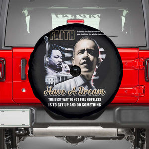Obama MLK Martin Luther King Jr Spare Tire Cover TS09 Black Print Your Wear