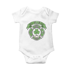 Irish Firefighter Baby Onesie Fir Na Tine Man Of Fire Celtic Claddagh Cross TS09 White Print Your Wear