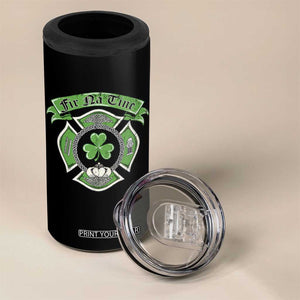 Irish Firefighter 4 in 1 Can Cooler Tumbler Fir Na Tine Man Of Fire Celtic Claddagh Cross TS09 Print Your Wear