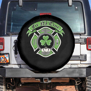 Irish Firefighter Spare Tire Cover Fir Na Tine Man Of Fire Celtic Claddagh Cross TS09 No hole Black Print Your Wear