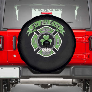Irish Firefighter Spare Tire Cover Fir Na Tine Man Of Fire Celtic Claddagh Cross TS09 Black Print Your Wear