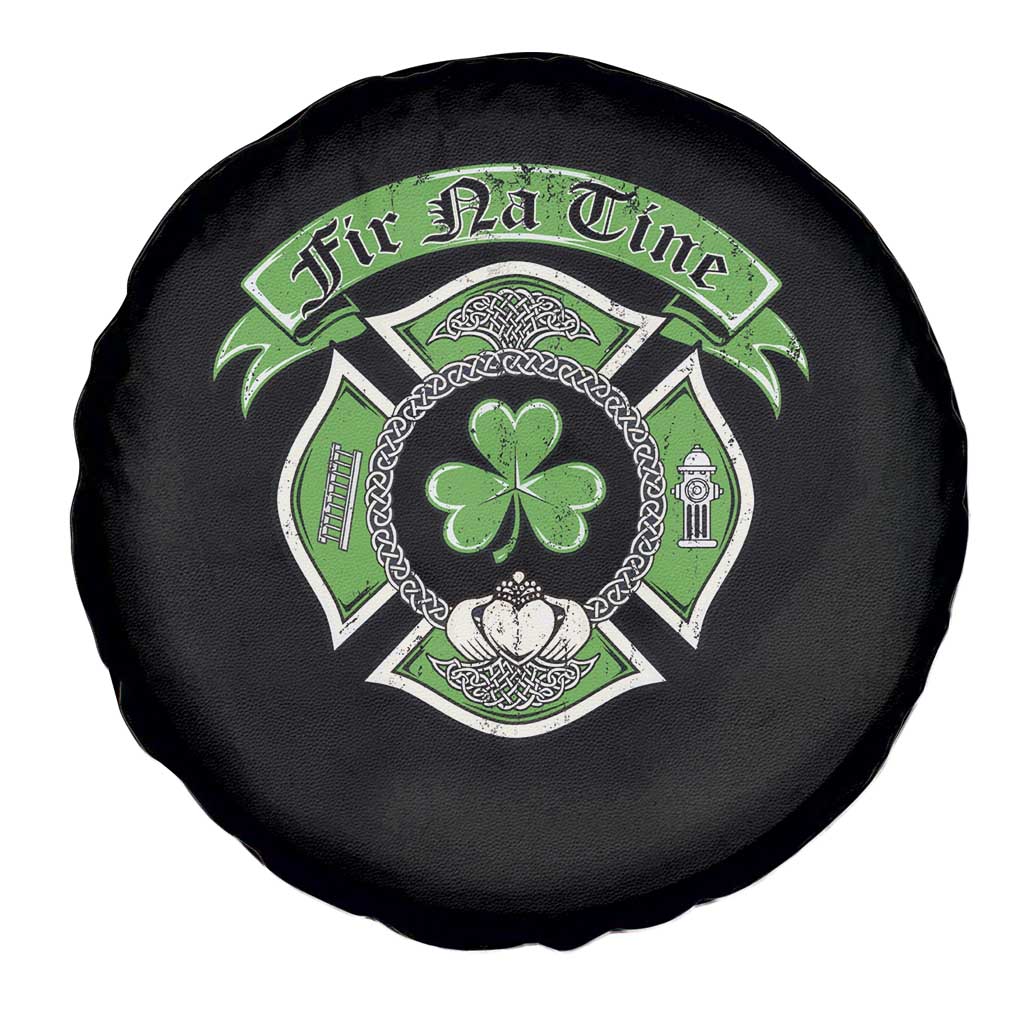 Irish Firefighter Spare Tire Cover Fir Na Tine Man Of Fire Celtic Claddagh Cross TS09 Print Your Wear