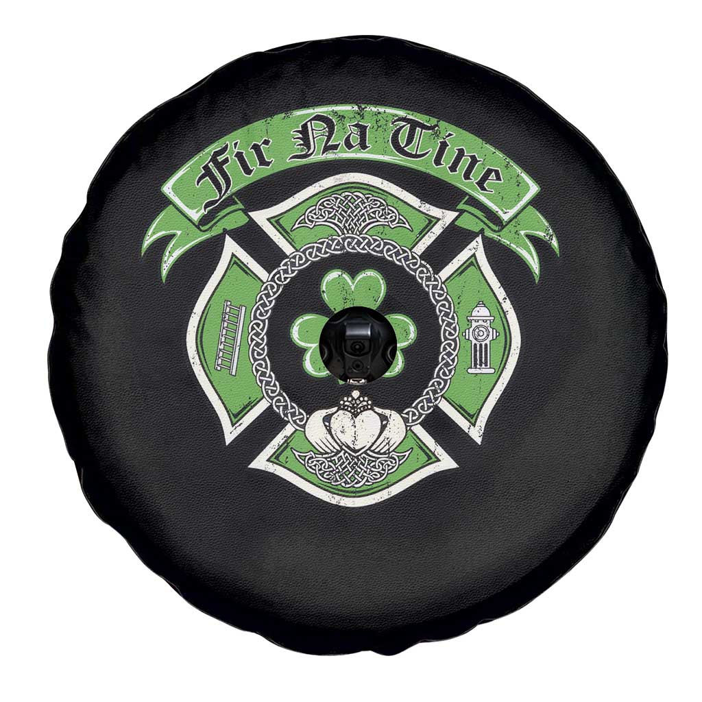 Irish Firefighter Spare Tire Cover Fir Na Tine Man Of Fire Celtic Claddagh Cross TS09 Print Your Wear