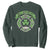 Irish Firefighter Sweatshirt Fir Na Tine Man Of Fire Celtic Claddagh Cross TS09 Dark Forest Green Print Your Wear