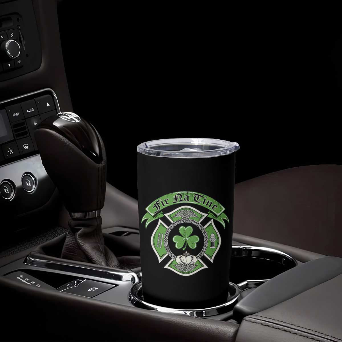 Irish Firefighter Tumbler Cup Fir Na Tine Man Of Fire Celtic Claddagh Cross TS09 Print Your Wear