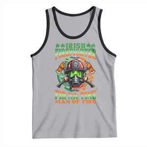 Fir Na Tine Man Of Fire Tank Top Irish Firefighter Pride TS09 Athletic Heather Black Print Your Wear