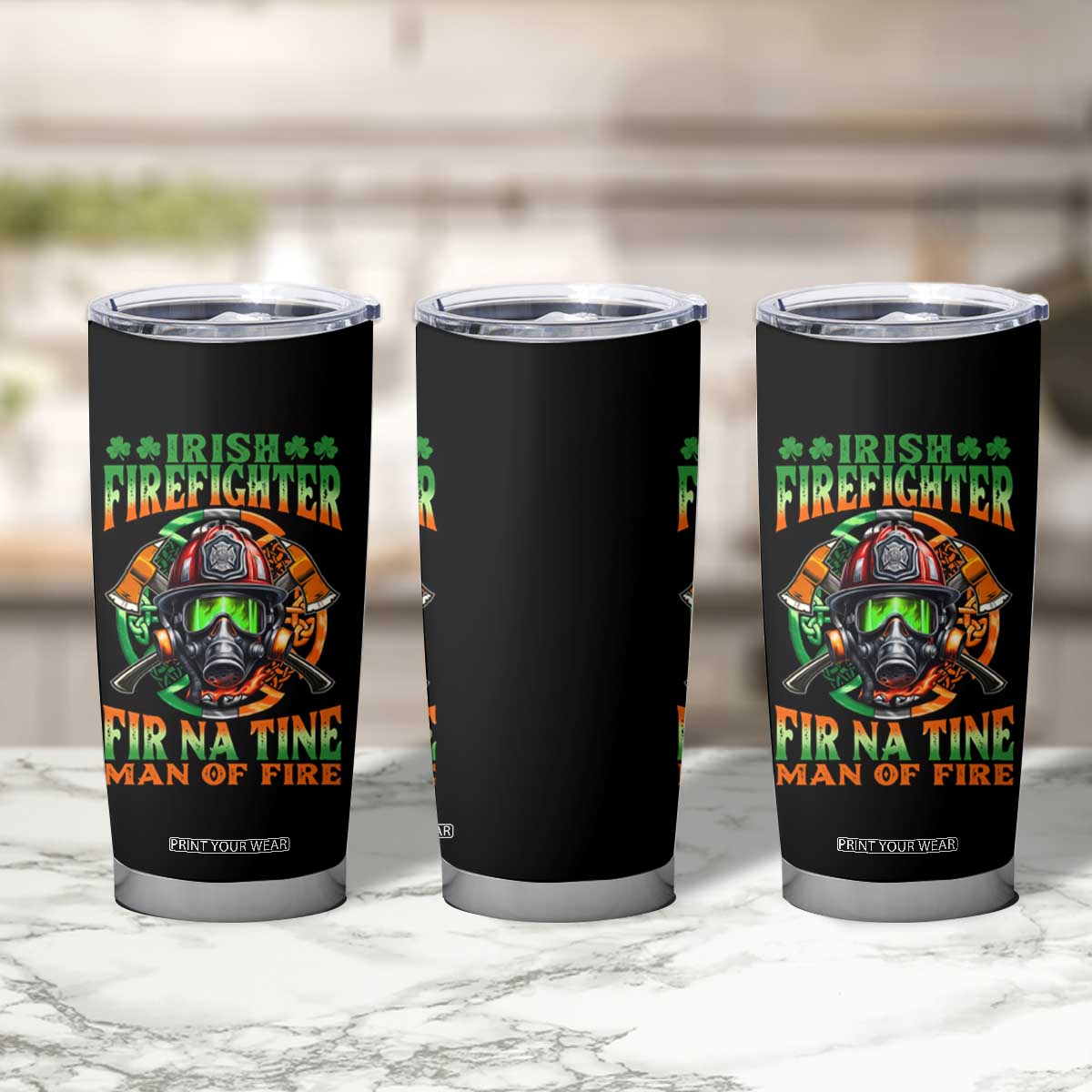 Fir Na Tine Man Of Fire Tumbler Cup Irish Firefighter Pride TS09 Print Your Wear