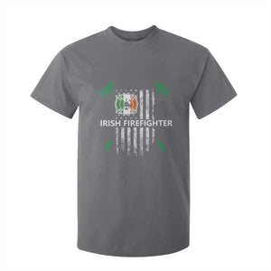 Irish Firefighter Fir Na Tine Man Of Fire T Shirt For Kid Irish American Flag TS09 Charcoal Print Your Wear