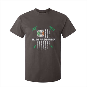 Irish Firefighter Fir Na Tine Man Of Fire T Shirt For Kid Irish American Flag TS09 Dark Chocolate Print Your Wear