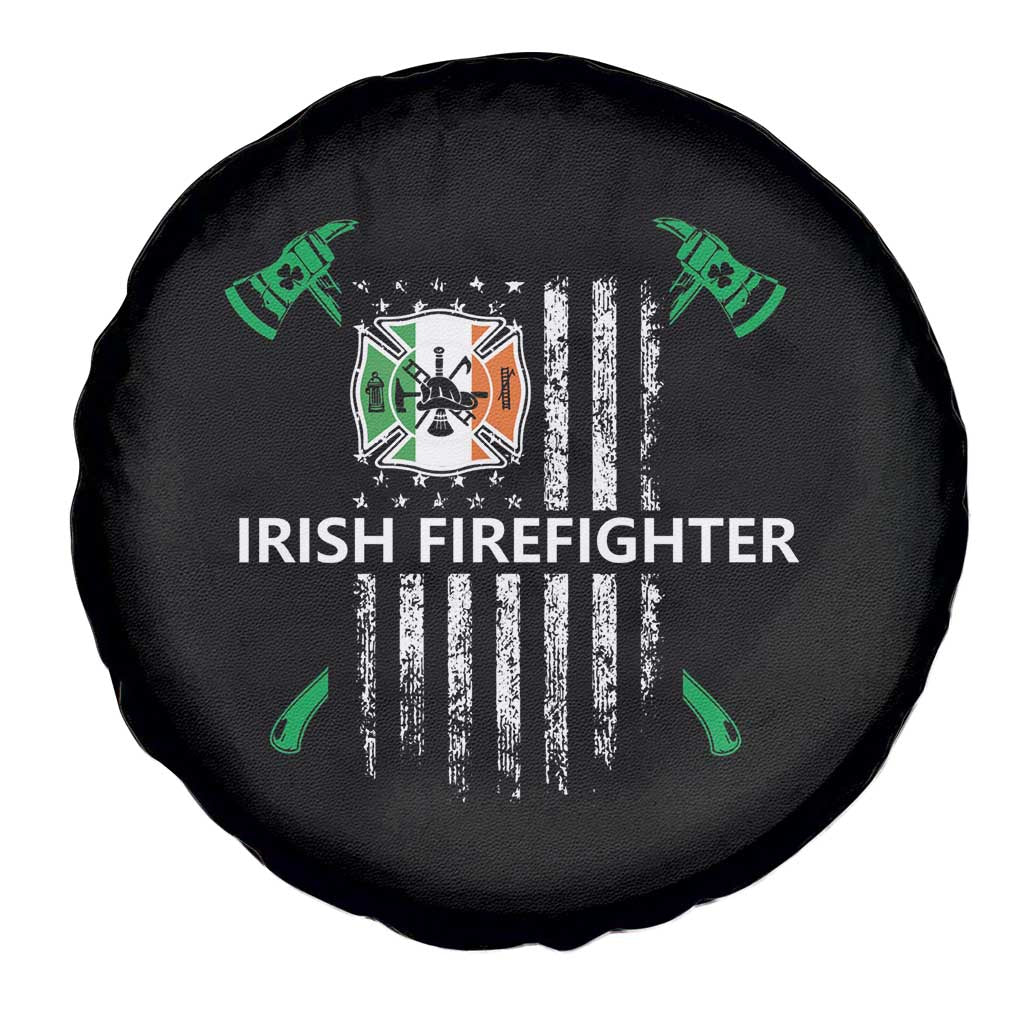 Irish Firefighter Fir Na Tine Man Of Fire Spare Tire Cover Irish American Flag TS09 Print Your Wear