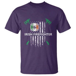 Irish Firefighter Fir Na Tine Man Of Fire T Shirt Irish American Flag TS09 Purple Print Your Wear