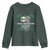 Irish Firefighter Fir Na Tine Man Of Fire Youth Sweatshirt Irish American Flag TS09 Dark Forest Green Print Your Wear
