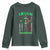 Irish Firefighter Youth Sweatshirt Celtic Cross American Flag TS09 Dark Forest Green Print Your Wear