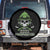 Irish Firefighter Spare Tire Cover Shamrock Skull Man Of Fire TS09 No hole Black Print Your Wear