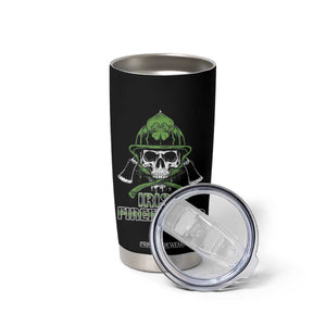 Irish Firefighter Tumbler Cup Shamrock Skull Man Of Fire TS09 Print Your Wear