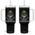 Irish Firefighter Tumbler With Handle Shamrock Skull Man Of Fire TS09 One Size: 40 oz Black Print Your Wear