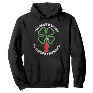 Funny Irish Firefighter Hoodie Feeling A Wee Bit Hot I'll Shamrock Your World TS09 Black Print Your Wear
