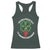 Funny Irish Firefighter Racerback Tank Top Feeling A Wee Bit Hot I'll Shamrock Your World TS09 Dark Forest Green Print Your Wear