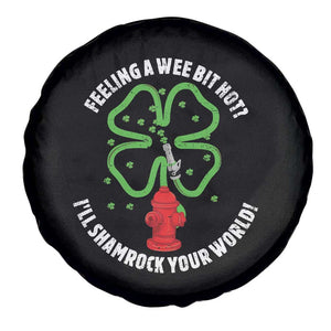 Funny Irish Firefighter Spare Tire Cover Feeling A Wee Bit Hot I'll Shamrock Your World TS09 Print Your Wear