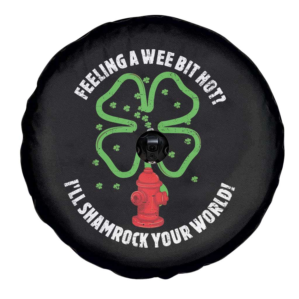 Funny Irish Firefighter Spare Tire Cover Feeling A Wee Bit Hot I'll Shamrock Your World TS09 Print Your Wear