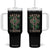 Irish Viking Tumbler With Handle Celtic Cross Odin's Raven TS09 One Size: 40 oz Black Print Your Wear