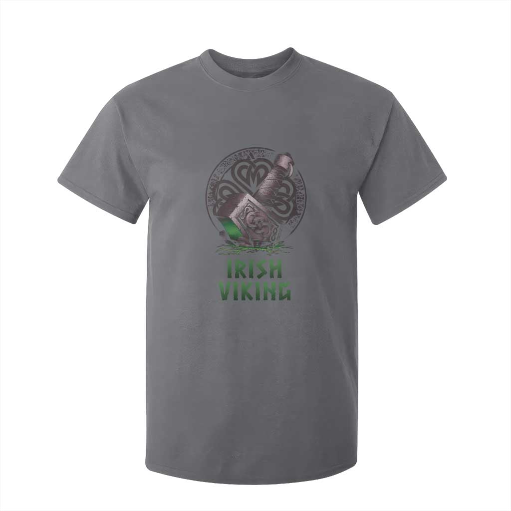 Irish Viking T Shirt For Kid Celtic Thor Mjolnir TS09 Charcoal Print Your Wear