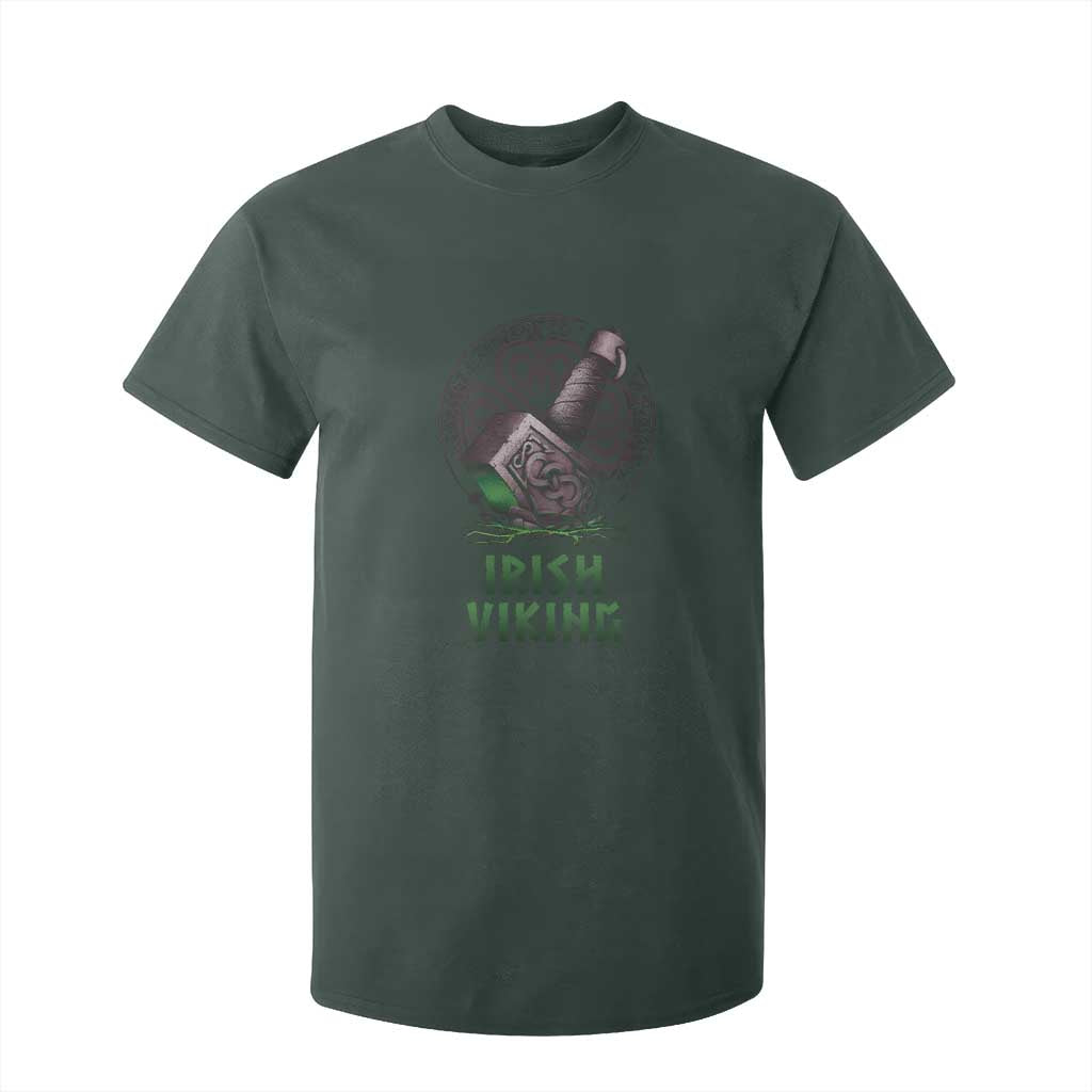 Irish Viking T Shirt For Kid Celtic Thor Mjolnir TS09 Dark Forest Green Print Your Wear