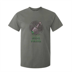 Irish Viking T Shirt For Kid Celtic Thor Mjolnir TS09 Military Green Print Your Wear