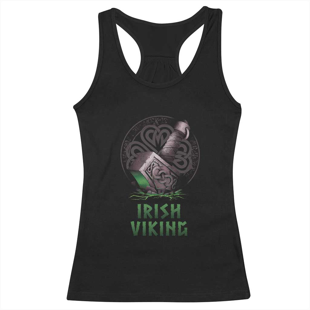 Irish Viking Racerback Tank Top Celtic Thor Mjolnir TS09 Black Print Your Wear