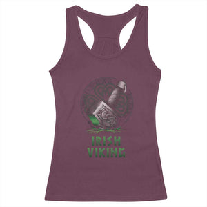 Irish Viking Racerback Tank Top Celtic Thor Mjolnir TS09 Maroon Print Your Wear