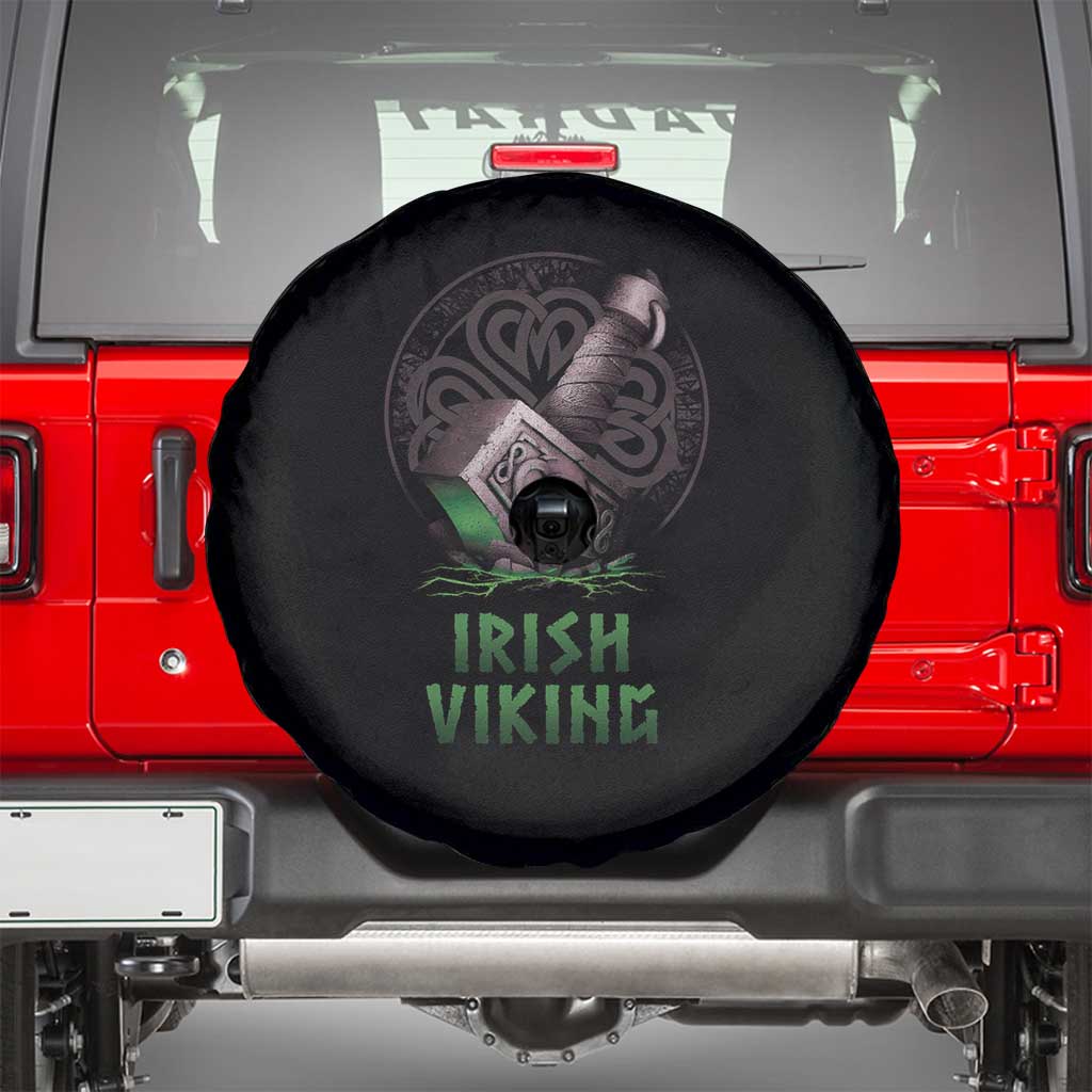 Irish Viking Spare Tire Cover Celtic Thor Mjolnir TS09 Black Print Your Wear
