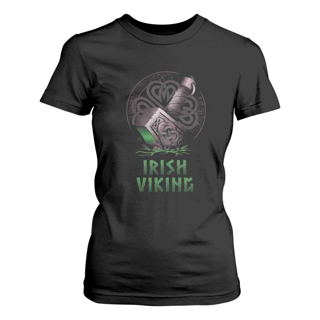 Irish Viking T Shirt For Women Celtic Thor Mjolnir TS09 Black Print Your Wear