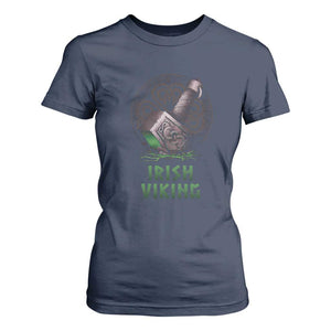 Irish Viking T Shirt For Women Celtic Thor Mjolnir TS09 Navy Print Your Wear