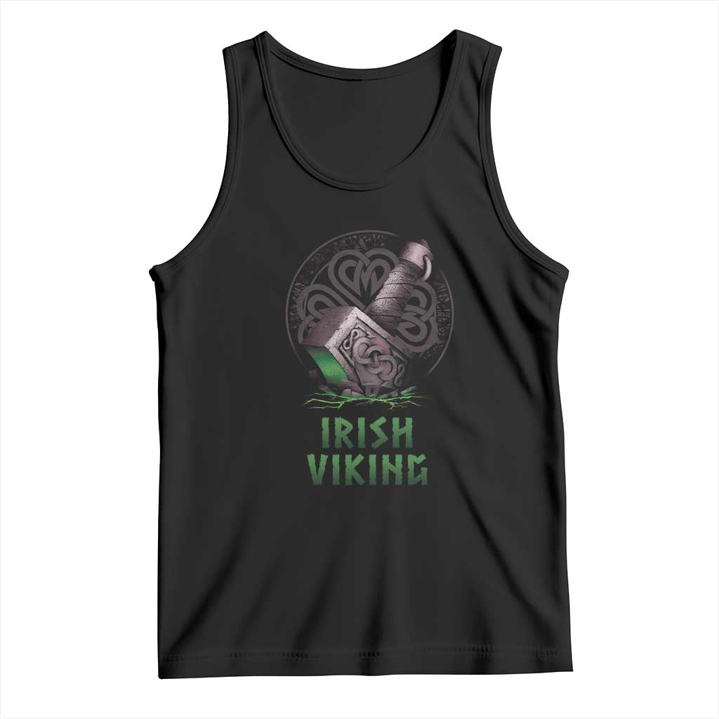 Irish Viking Tank Top Celtic Thor Mjolnir TS09 Black Print Your Wear
