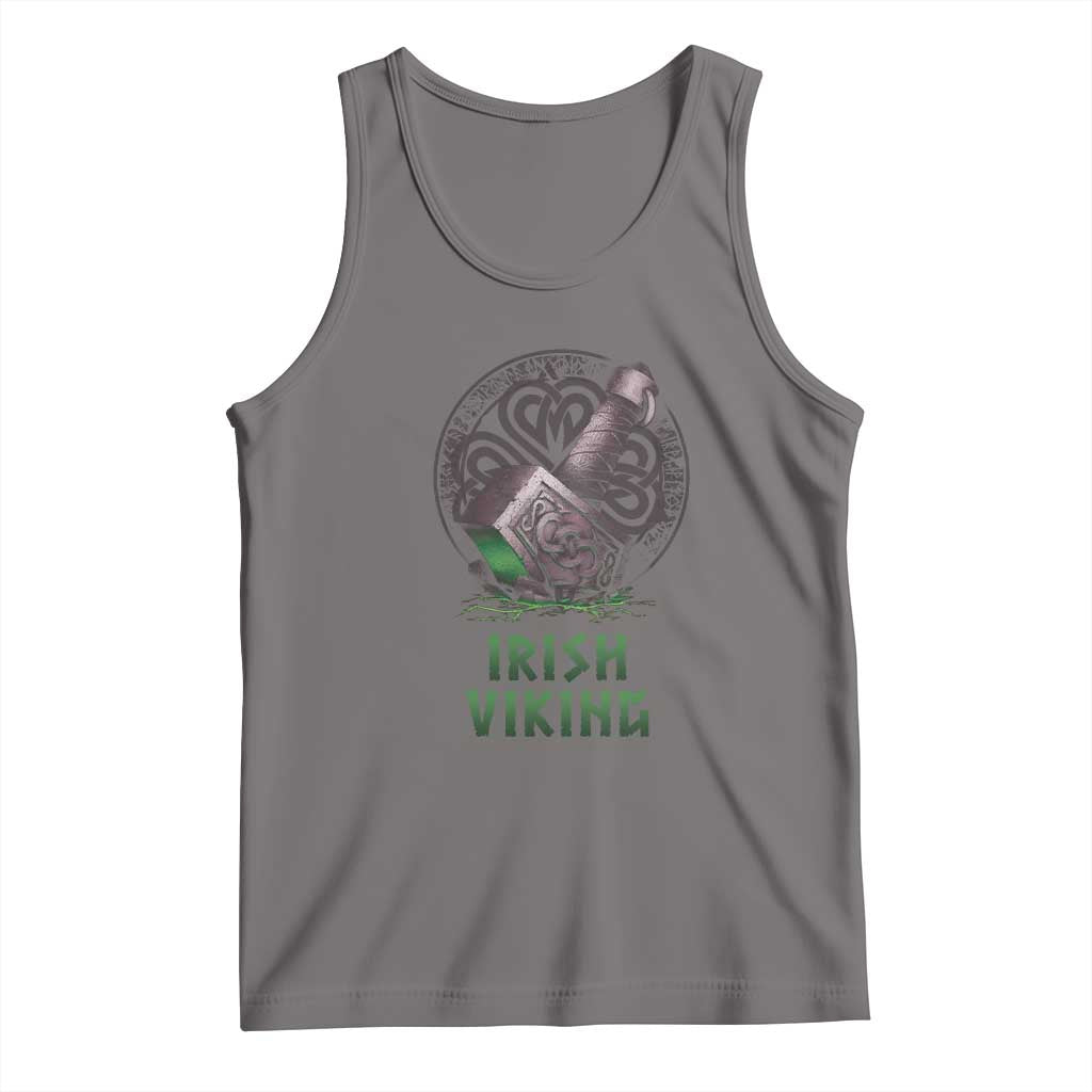 Irish Viking Tank Top Celtic Thor Mjolnir TS09 Deep Heather Print Your Wear