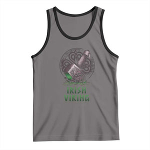 Irish Viking Tank Top Celtic Thor Mjolnir TS09 Deep Heather Black Print Your Wear