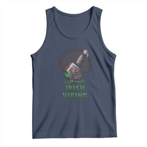 Irish Viking Tank Top Celtic Thor Mjolnir TS09 Navy Print Your Wear