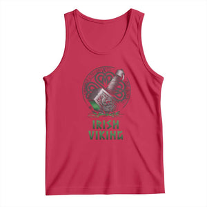 Irish Viking Tank Top Celtic Thor Mjolnir TS09 Red Print Your Wear