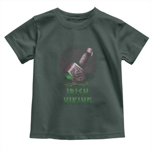 Irish Viking Toddler T Shirt Celtic Thor Mjolnir TS09 Dark Forest Green Print Your Wear