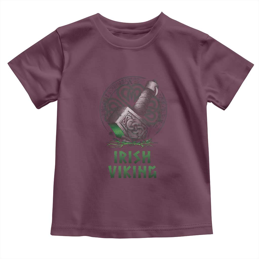 Irish Viking Toddler T Shirt Celtic Thor Mjolnir TS09 Maroon Print Your Wear