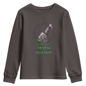 Irish Viking Youth Sweatshirt Celtic Thor Mjolnir TS09 Dark Chocolate Print Your Wear